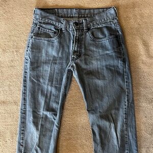 Levi’s 514 Slim Straight Jeans • Charcoal Gray • W28 L28